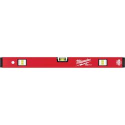 Milwaukee RedStick 24 in. Aluminum Magnetic Compact Box Level 3 vial