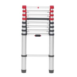 Hailo 8.6 ft. H Aluminum Telescoping Multi-Position Ladder 330 lb. cap.