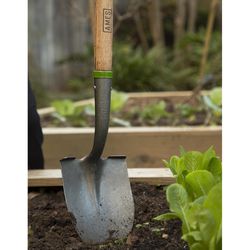 Ames 53 in. Steel Round Garden Shovel Wood Handle