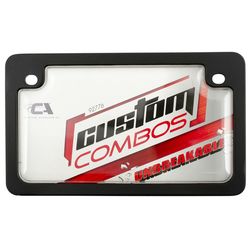 Custom Accessories Black Polycarbonate License Plate Frame