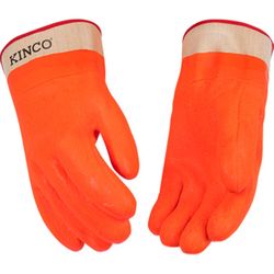 Kinco Men's Indoor/Outdoor Safety Safety Gloves Orange L 1 pair