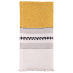 Karma Yellow Cotton Napkin Set 18 in. L X 18 in. W