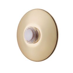 Newhouse Lighting Polished Brass Gold Metal/Plastic Wired Door Chime Bell