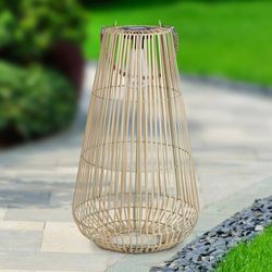 Exhart 21.5 in. Plastic Tan Lantern