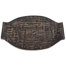 Karma 16.75 in. L Black Wood Serving Tray