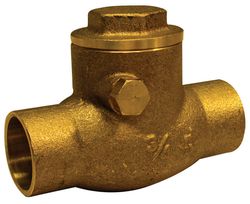 BK Products ProLine Series 3/4 in. D X 3/4 in. D Compression Brass Swing Check Valve