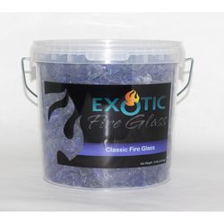 Exotic Cobalt Blue Glass Fire Glass