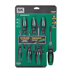 SK Tools Arrow Fasteners Screwdriver Kit 7 pc