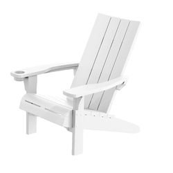 Keter Modern Adirondack White Resin Frame Adirondack Chair