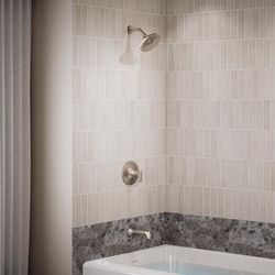 Kohler Sivaro Vibrant Brushed Nickel Tub and Shower Faucet
