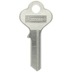 HILLMAN Traditional Key House/Office Key Blank 83 Single For Independent Locks Silver