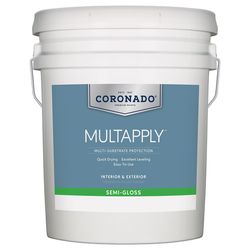 Benjamin Moore Coronado Semi-Gloss White Waterborne Exterior and Interior 5 gal
