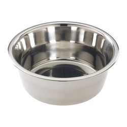 Spot Mirror Finish Silver Dish Stainless Steel 5 qt Pet Bowl For Dogs