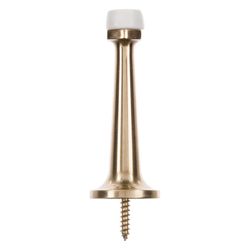 Ace 3 in. W Solid Brass Yellow Rigid Door Stop Mounts to door and wall 1/8 in.