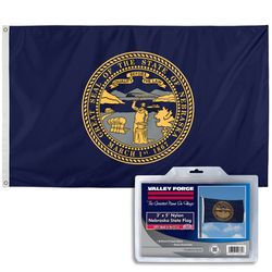 Valley Forge Nebraska State Flag 0 in. H X 3 ft. W X 5 ft. L