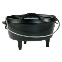 Lodge Cast Iron Dutch Oven 8 in. 2 qt Black