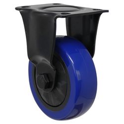 Shepherd Hardware Blue Diamond 4 in. D Thermoplastic Rigid Caster 300 lb 1 pk