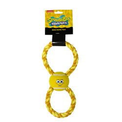 Buckle-Down Nickelodeon For Dog Multicolored Nylon SpongeBob SquarePants Tennis Ball Tug Toys 1 pk