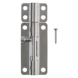 Ace 4 in. L Zinc-Plated Steel Barrel Bolt 1 pk