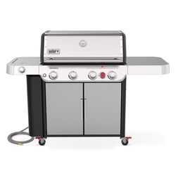 Weber Genesis S-435 NG Grill Bundle: Grill, Cover, Stone, Griddle, Rotisserie