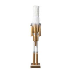 Glitzhome Gold/White Christmas Deluxe Dressed Soldier Nutcracker 42 in.