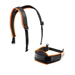 STIHL Leather/Nylon Battery Belt with Double Shoulder Harness Black 1 pc
