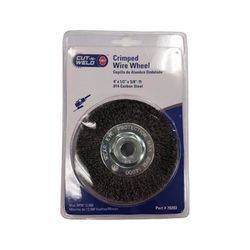 Spring Creek Products Cut-N-Weld 4 in. Crimped Wire Wheel Carbon Steel 12500 rpm 1 pc