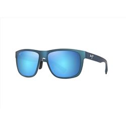 Maui Jim Puakea Sunglasses Men's Matte Teal-Blue Frame Blue Hawaii Lens Polarized