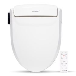 SmartBidet 0 gal White Elongated Electronic Bidet Toilet Seat