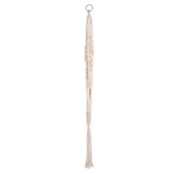 Meesh Drops Natural Macrame 45 in. H Staggered Spiral Long Plant Hanger 1 pk
