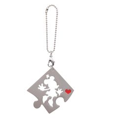 Monogram Disney Key Ring Pewter