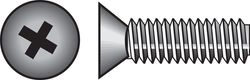 HILLMAN No. 8-32 Ga. X 3/4 in. L Phillips Flat Head Zinc-Plated Steel Machine Screws 100 pk