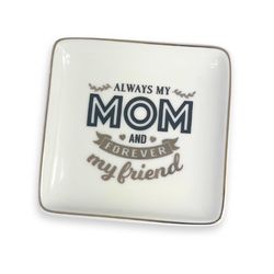 Trinket Dishes Mom Tray Ceramic 1 pk