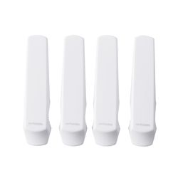 North States White Plastic Door and Window Ledge Lock 4 pk