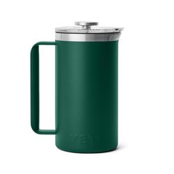 YETI Rambler 34 oz Black Forest Green French Press
