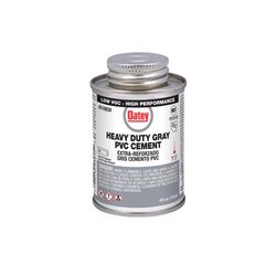 Oatey Gray Cement For PVC 4 oz