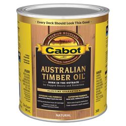 Cabot Australian Timber Oil Transparent Natural Oil-Based Australian Timber Oil 1 qt