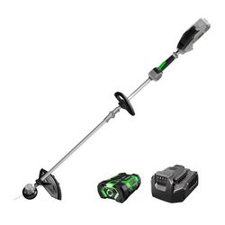 EGO Power+ ST1502SA 15 in. 56 V Battery String Trimmer Kit (Battery & Charger) SPLIT SHAFT W/ RAPID RELOAD & 2.5 AH BATTERY