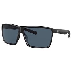 Costa Rincon II Sunglasses Men's Matte Black Frame Gray Lens Polarized Blue Light Blocking