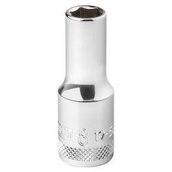 DeWalt 8 mm X 3/8 in. drive Metric 6 Point Deep Socket 1 pc