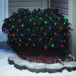 Celebrations LED Multicolored 100 ct Net Christmas Lights 6 ft.