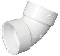 Charlotte Pipe Schedule 40 1-1/2 in. Hub X 1-1/2 in. D Hub PVC 60 Degree Street Elbow 1 pk