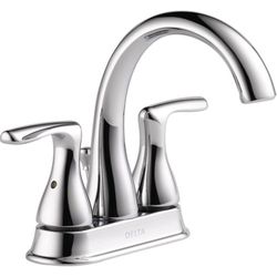 Delta Foundations Chrome Traditional Centerset Bathroom Sink Faucet 4 in.