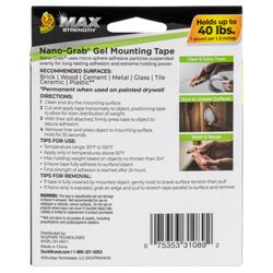 Shurtape Duck 60 in. L X 2 in. W Double-Sided Mounting Tape