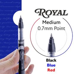 Bazic Products Royal Assorted Rollerball Pen 3 pk