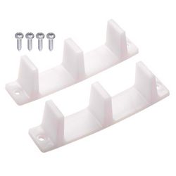Ace White Plastic Door Guide 2 pc