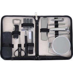 Mad Man Brown Dopp Kit Travel Bag 12 pc