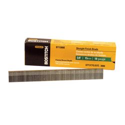 Bostitch 5/8 in. L X 18 Ga. Straight Strip Coated Brad Nails 3000 pk