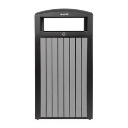 Alpine Industries 40.91 in. H X 21.26 in. W X 21.26 in. L Commercial Garbage Can 40 gal Gray