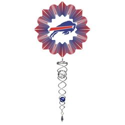 Spinfinity Designs Stainless Steel 14 in. Buffalo Bills Wind Spinner Mini Set